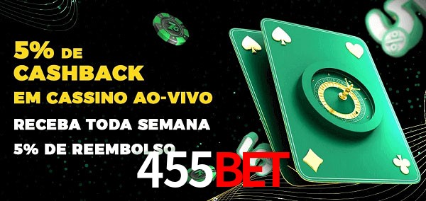 Promoções do cassino ao Vivo 455bet